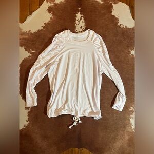 Bundle of 2 athletic tops 
size medium long sleeve
White and orange 
No flaws